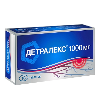 Купить Детралекс 1000 мг 18 шт таблетки покрытые пленочной оболочкой