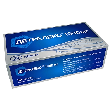 Купить Детралекс 1000 мг 30 шт таблетки покрытые пленочной оболочкой