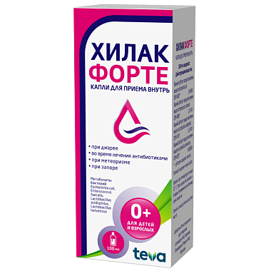 Купить Хилак Форте 100 мл капли для приема внутрь
