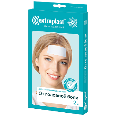 Купить Extraplast 2 шт пластырь от головной боли