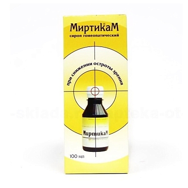 Купить Миртикам 100 мл сироп гомеопатический