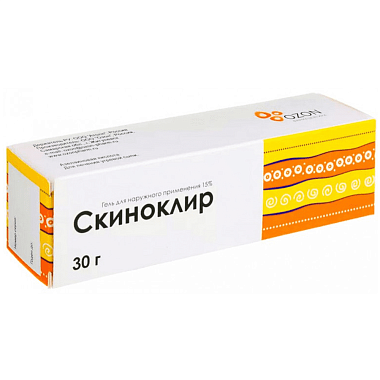 Купить Скиноклир 15 % 30 г гель для наружного применения