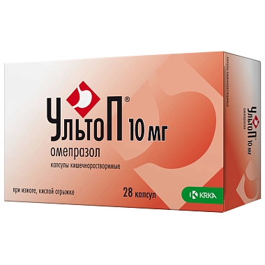 Купить Ультоп 10 мг 28 шт капсулы