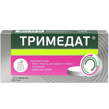 Купить Тримедат 200 мг 30 шт таблетки