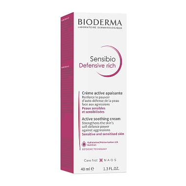 Купить Bioderma Sensibio Defensive 40 мл крем насыщенный для чувствительной кожи