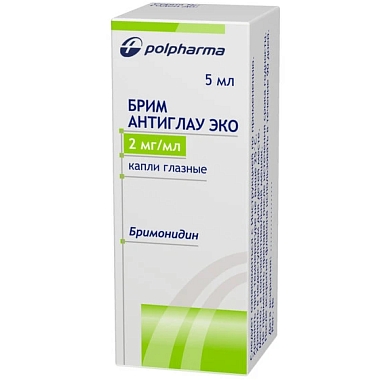 Купить Брим Антиглау Эко 2 мг/мл 5 мл капли глазные