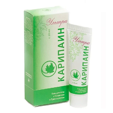 Купить Карипаин Ультра 30 мл гель для тела с папаином и транскутолом