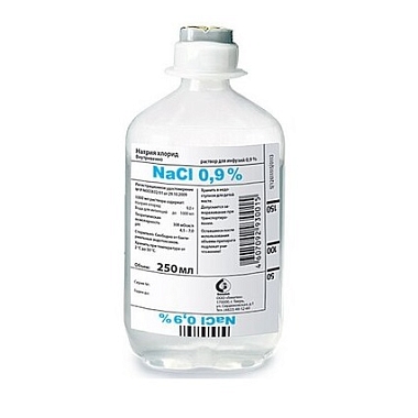 Купить Натрия Хлорид 0,9 % 250 мл 10 шт раствор для инфузий бутыль ПЭТ
