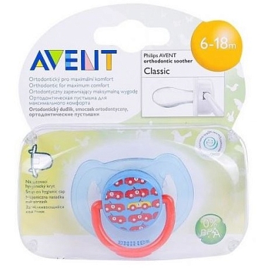 Купить AVENT соска-пустышка Арт.86124 6-18 мес д/мал
