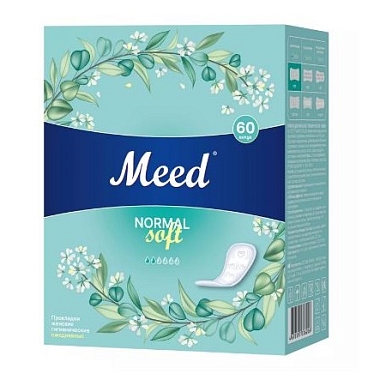 Купить Мид Нормал Софт 60 шт прокладки ежедневные целюлозные женские