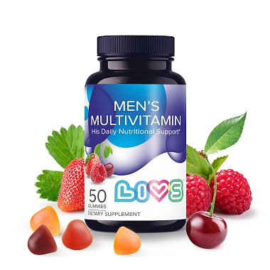 Купить LIVS Комплекс мультивитаминов для мужчин 50 шт мармеладные пастилки со вкусом фруктов и ягод