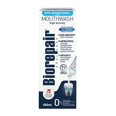 Купить Biorepair Mouthwash Gum Protection 500 мл ополаскиватель полости рта антибактериальный