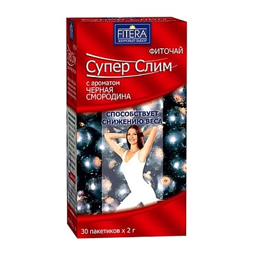 Купить Фиточай Супер Слим 2 г 30 шт черная смородина