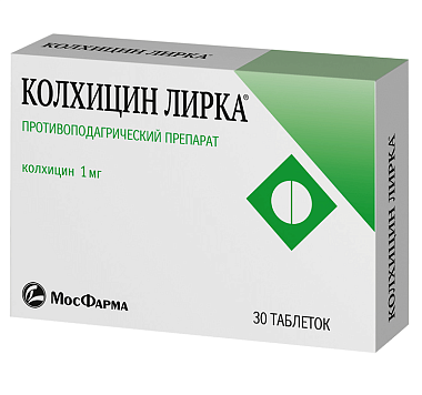 Купить Колхицин Лирка 1 мг 30 шт таблетки