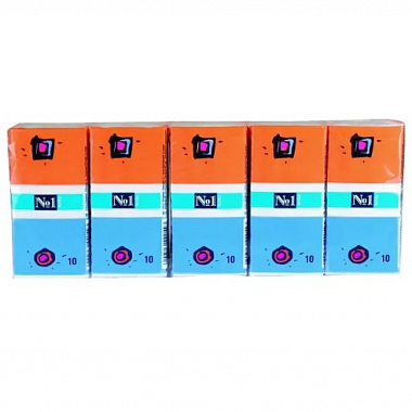 Купить Bella 100 шт (10 упаковок) платочки бумажные носовые 2х-слойные