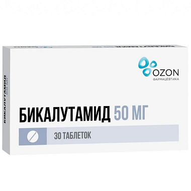 Купить Бикалутамид 50 мг 30 шт таблетки покрытые пленочной оболочкой