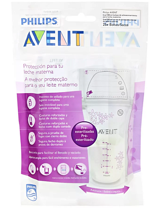 Купить AVENT  пакеты 180мл №25 д/хранения молока