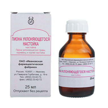 Купить Пиона Уклоняющегося 25 мл настойка флакон