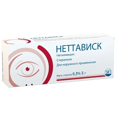 Купить Неттависк 0,3% 5 г мазь глазная