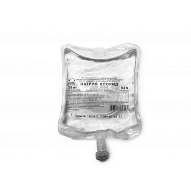 Купить Натрия Хлорид 0,9 % 250 мл 1 шт раствор для инфузий (полимерный контейнер)