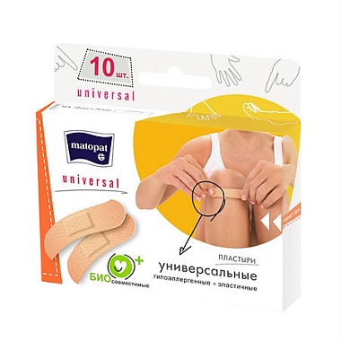Купить Матопат 10 шт 7,6 см X 1,9 см пластырь универсальный 