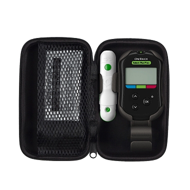 Купить OneTouch Select Plus Flex глюкометр система контроля уровня глюкозы в крови портативная + ручка для прокалывания + ланцеты