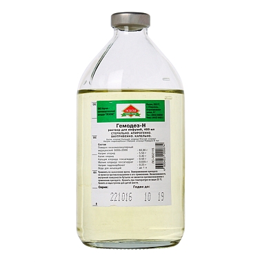 Купить Гемодез-Н раствор для инфузий 400мл