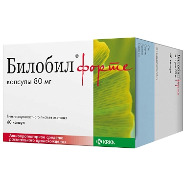 Купить Билобил Форте 80 мг 60 шт капсулы