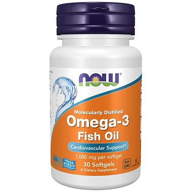 Купить Now Foods Омега-3 1000 мг 30 шт капсулы