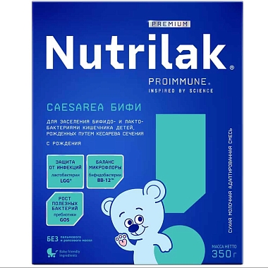 Купить Nutrilak Premium Caesarea Бифи смесь молочная сухая адаптированная 350г