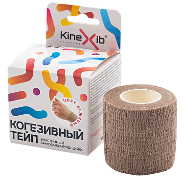 Купить Kinexib 5 см х 4,5 м бинт эластичный самофиксирующийся бежевый