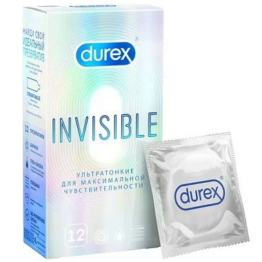 Купить Durex Invisible 12 шт презервативы ультра тонкие