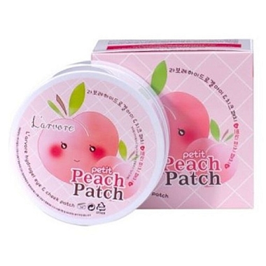 Купить Larvore гидрогел д/глаз и щек с колл золотом патчи №60 HYDROGEL EYE & CHEEK PETIT PEACH PATCH