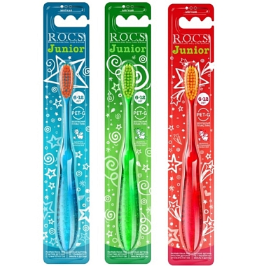 Купить Rocs Junior щетка зубная для детей мягкая 6+