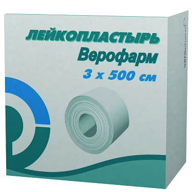 Купить Верофарм 3 см x 500 см пластырь катушка