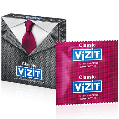 Купить Vizit Classic 3 шт презервативы классические