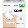 Купить Seni Soft Normal 10 шт пеленки 60 см х 90 см 3 капли