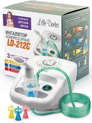 Купить Little Doctor LD-212С ингалятор компрессорный компактный белый