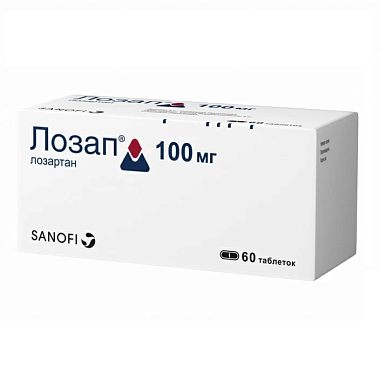 Купить Лозап 100 мг 60 шт таблетки покрытые пленочной оболочкой