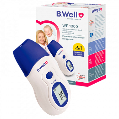 Купить B.Well WF-1000 термометр медицинский инфракрасный лобный и ушной