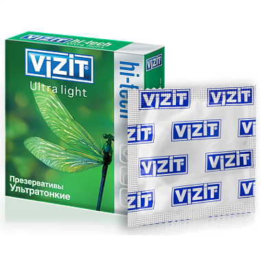 Купить Vizit Hi-Tech Ultra Light 3 шт презервативы ультратонкие