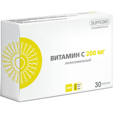 Купить Supreme Pharmatech Витамин С липосомальный 30 шт капсулы 
