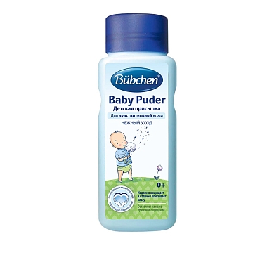 Купить Bubchen 100 г присыпка детская нежный уход для чувствительной кожи 0+