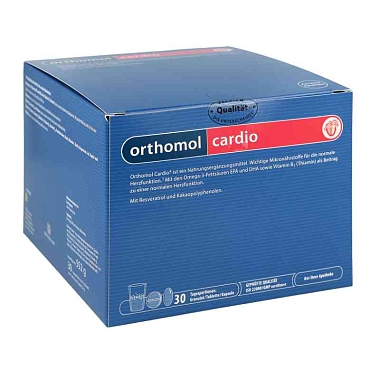 Купить Ортомоль Кардио курс 30 дней порошок + капсулы + таблетки