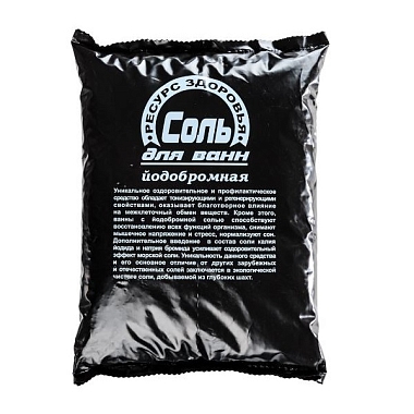 Купить Ресурс Здоровья 1 кг cоль для ванн морская йодобромная