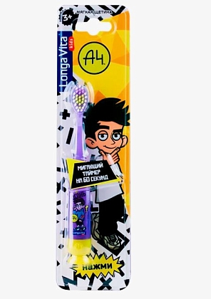 Купить Longa Vita F-04 щетка зубная мигающая с присоской от 3-х лет Влад А4