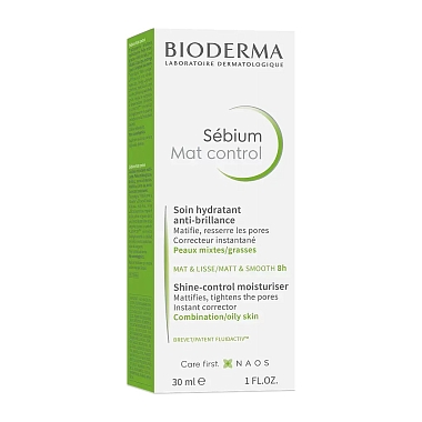Купить Bioderma Sebium Mat Control 30 мл средство матирующее