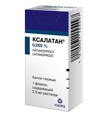 Купить Ксалатан 0,005% 2,5 мл 1 шт капли глазные