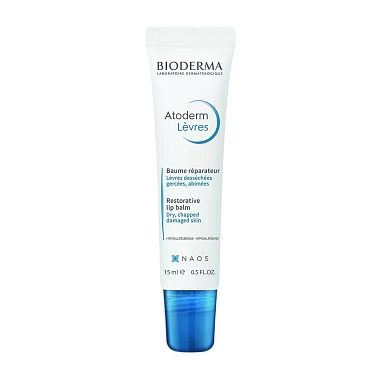 Купить Bioderma Atoderm 15 мл бальзам для губ