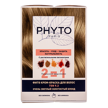 Купить Phyto color №9.3 (очень светлый золотистый блонд) краска для волос